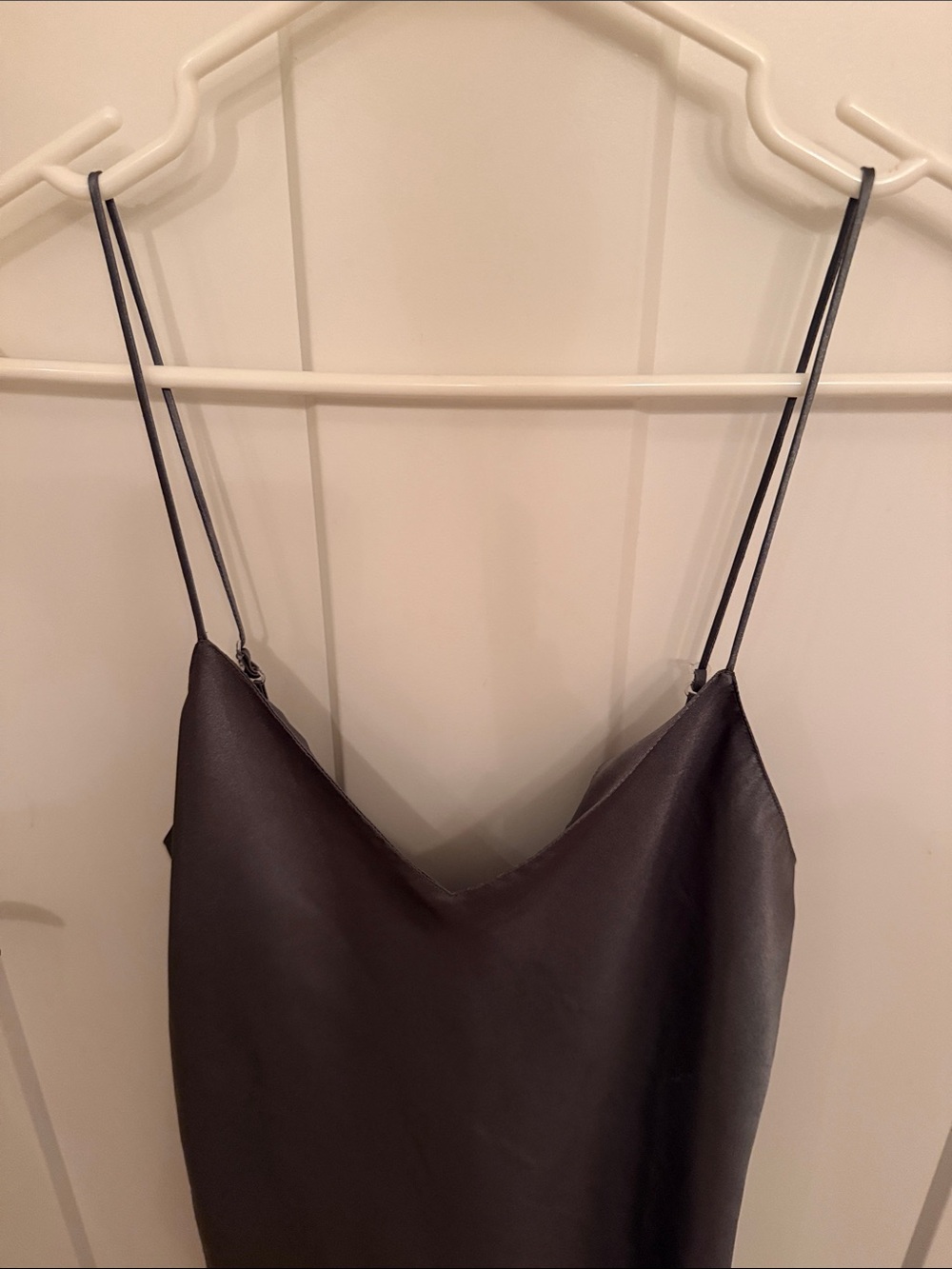 La SENZA Olive Green Satin Slip / Nightgown - Picture 2 of 10